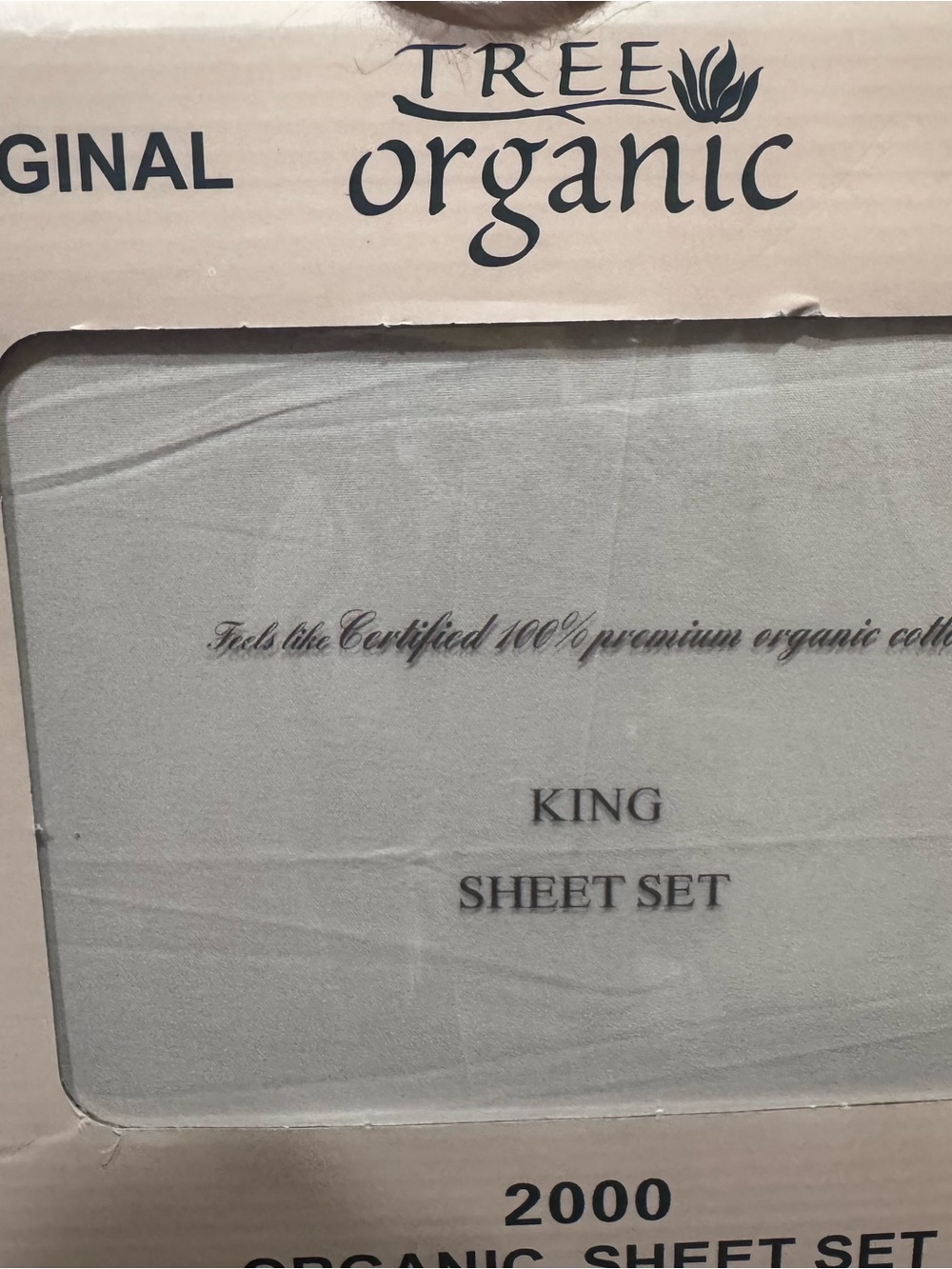 Tree Organic King Sheet Sets - 4 piece set - Picture 7 of 10